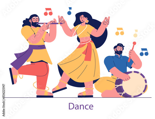 Divali. Flat Vector Illustration
