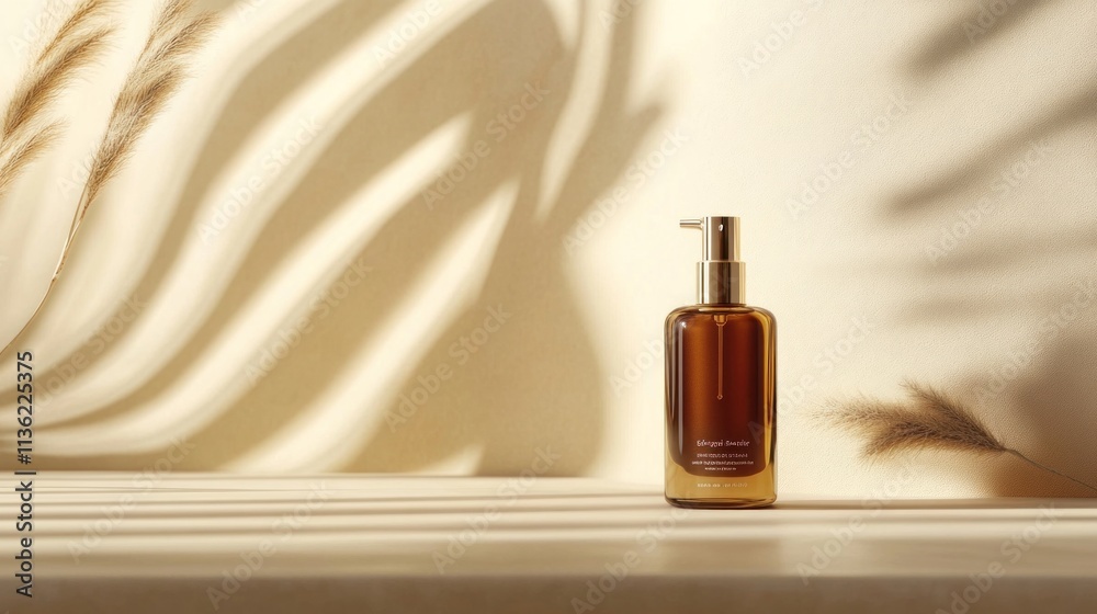 Product poster banner showcasing a premium skincare bottle, placed on a smooth, light-colored background. Product poster banner showcasing a premium skincare bottle, placed on a smooth, light-colored background.