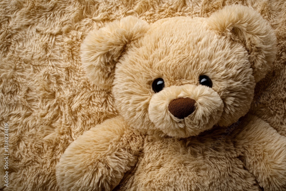 Soft and cozy teddy bear fur texture suitable for crafts and decor projects Soft and cozy teddy bear fur texture suitable for crafts and decor projects