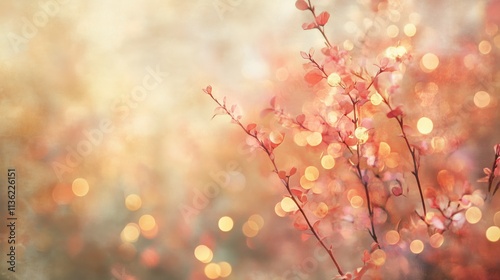 Leuchtende Beerenzweige im weichen Licht