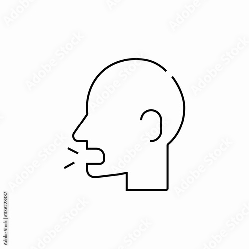 bad breathe icon sign vector