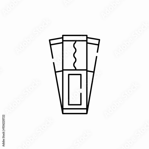 chewing nicotine gum icon sign vector