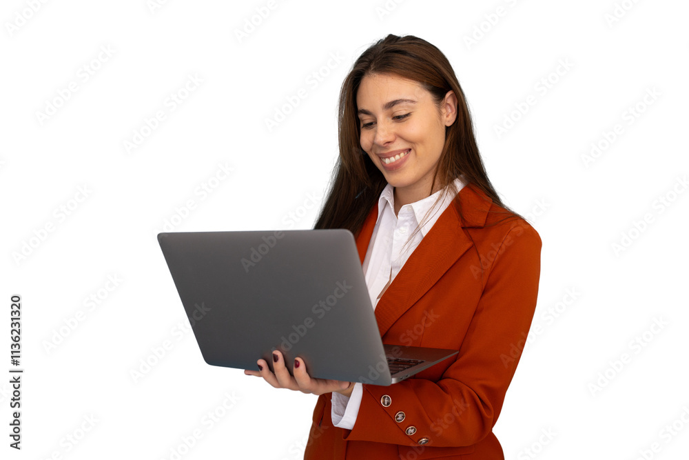 Young Latina businesswoman working on a laptop Young Latina businesswoman working on a laptop