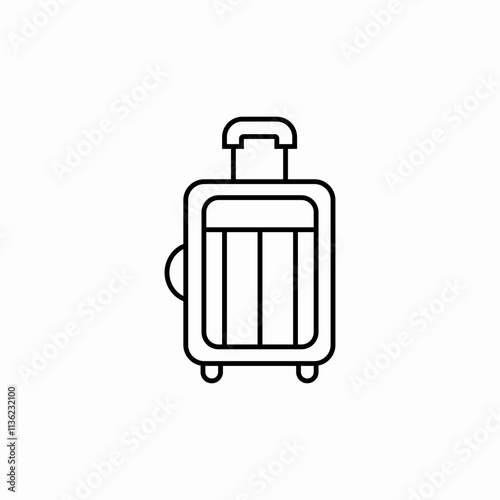 luggage baggage icon sign vector