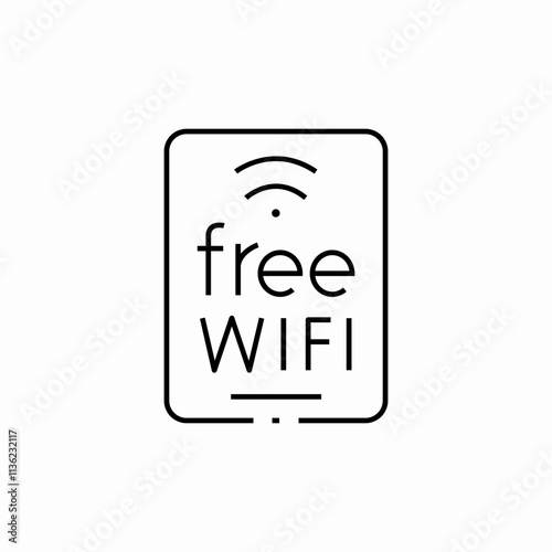 free wifi banner icon sign vector