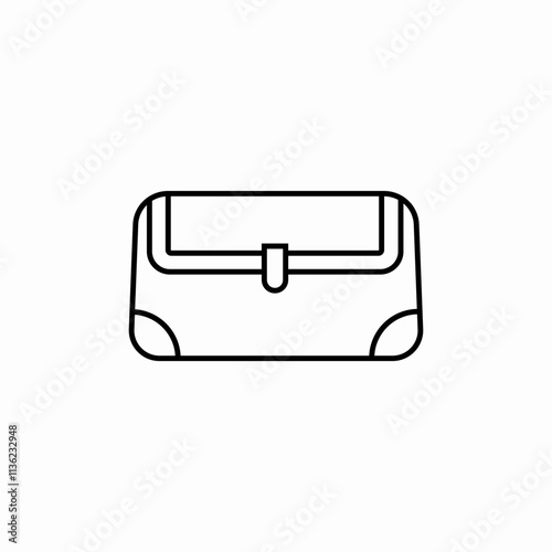purse clutch fashion icon sign vector