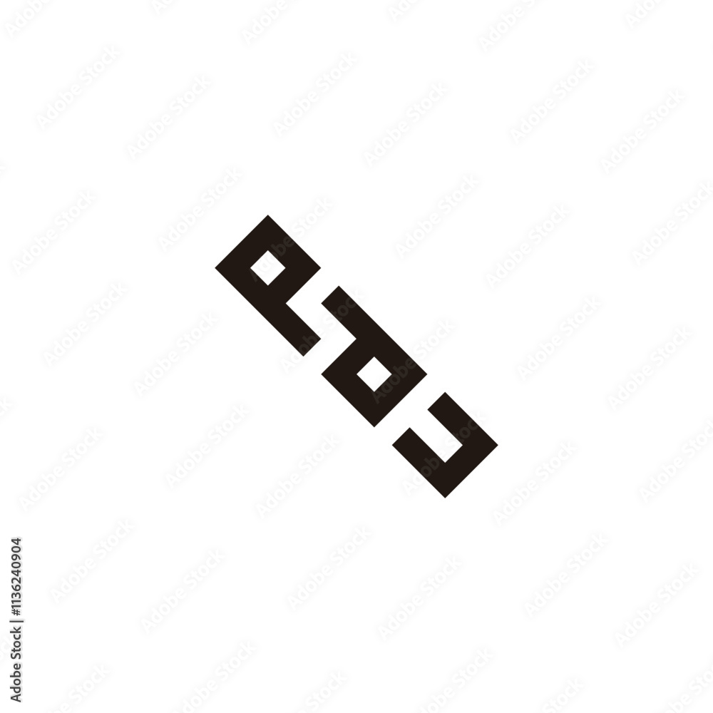 Letter Q, d and U square geometric symbol simple logo vector Letter Q, d and U square geometric symbol simple logo vector