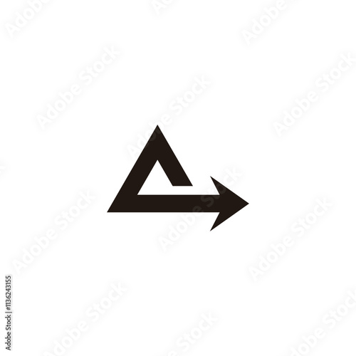 Free Download Letter Q triangle, arrow geometric symbol simple logo vector - GFXLoad