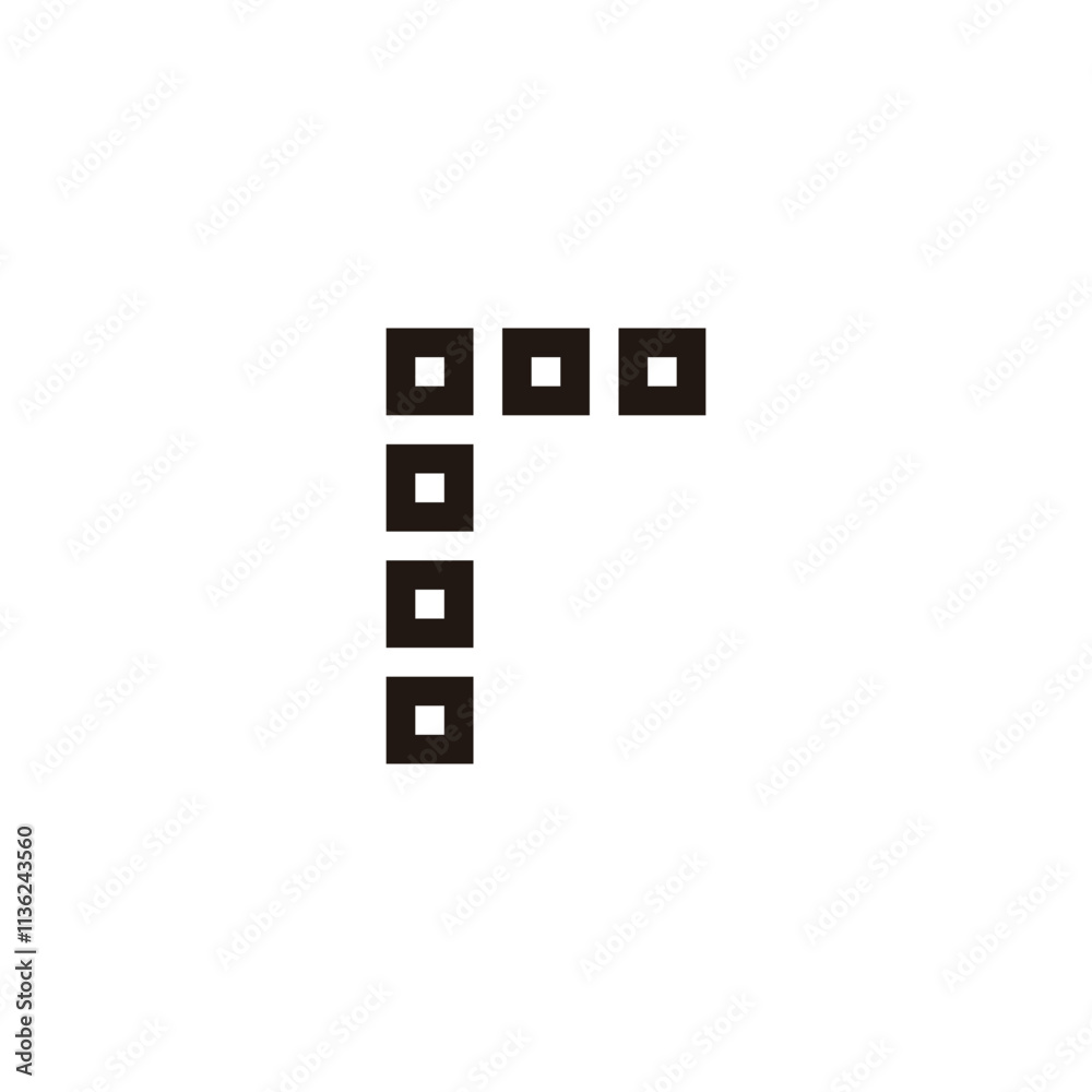 Letters o squares, letter r geometric symbol simple logo vector Letters o squares, letter r geometric symbol simple logo vector