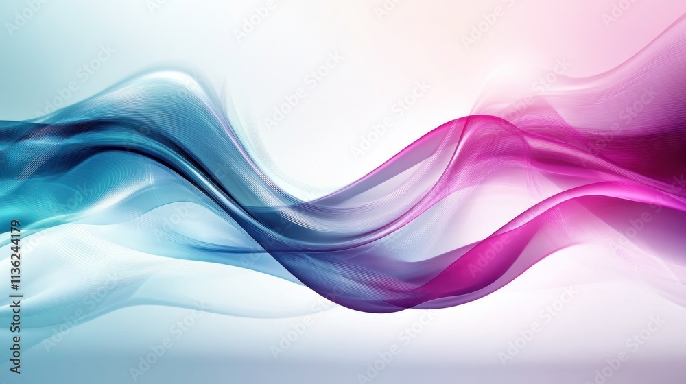 Abstract Fluid Waves an aesthetic background featuring flowing, fluid wave patterns in vibrant turquoise, magenta, and white with a glossy, Abstract Fluid Waves an aesthetic background featuring flowing, fluid wave patterns in vibrant turquoise, magenta, and white with a glossy,