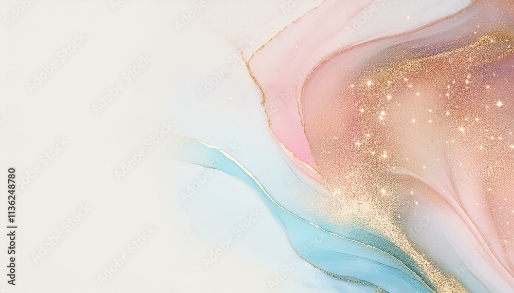 Obraz premium Abstract painting with elegant texture (pastel colors, rainbow colors)