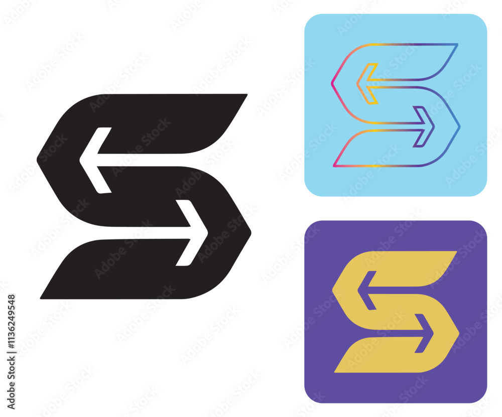 Initial S Logo, S Logo, S Monogram, Letter S Logo, Creative Icon, Modern, Vector Initial S Logo, S Logo, S Monogram, Letter S Logo, Creative Icon, Modern, Vector
