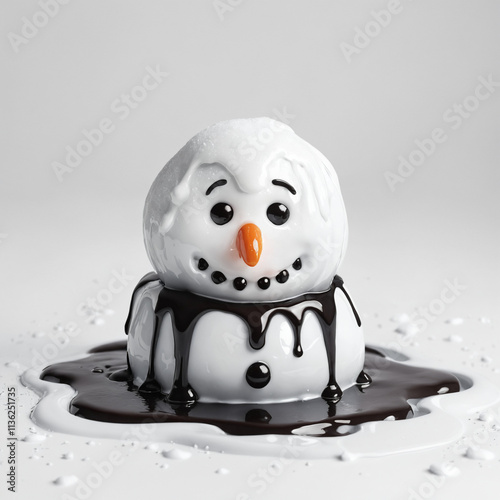 Melting snowman