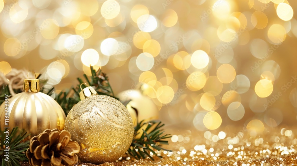 Christmas card on a gold background, Generative AI, Christmas card on a gold background, Generative AI,