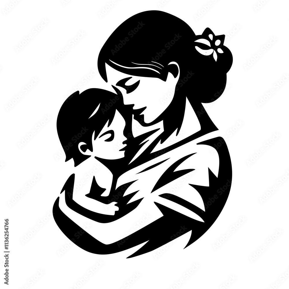 The love of mother and child The love of mother and child