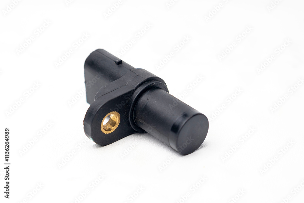 New car sensor resting on white background New car sensor resting on white background