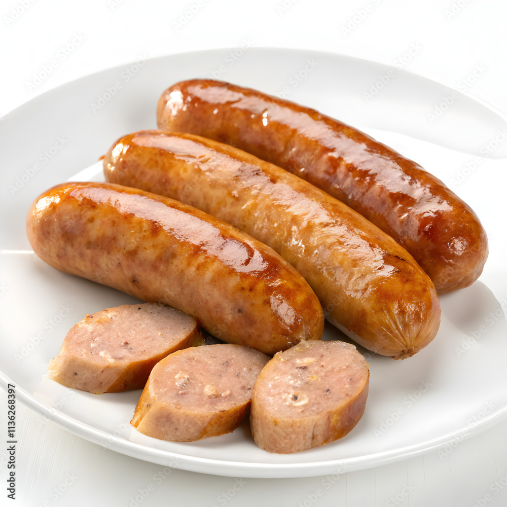 sausages in a tray sausages in a tray