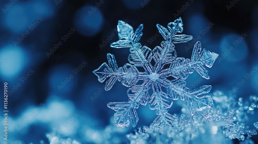 Chic Blue Snowflake Backdrop for Contemporary Christmas Decor and Winter Celebrations Chic Blue Snowflake Backdrop for Contemporary Christmas Decor and Winter Celebrations