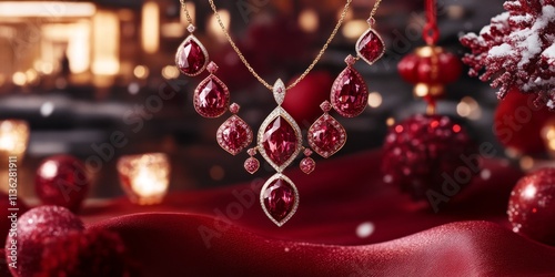 Crimson Christmas Jewelery Set
