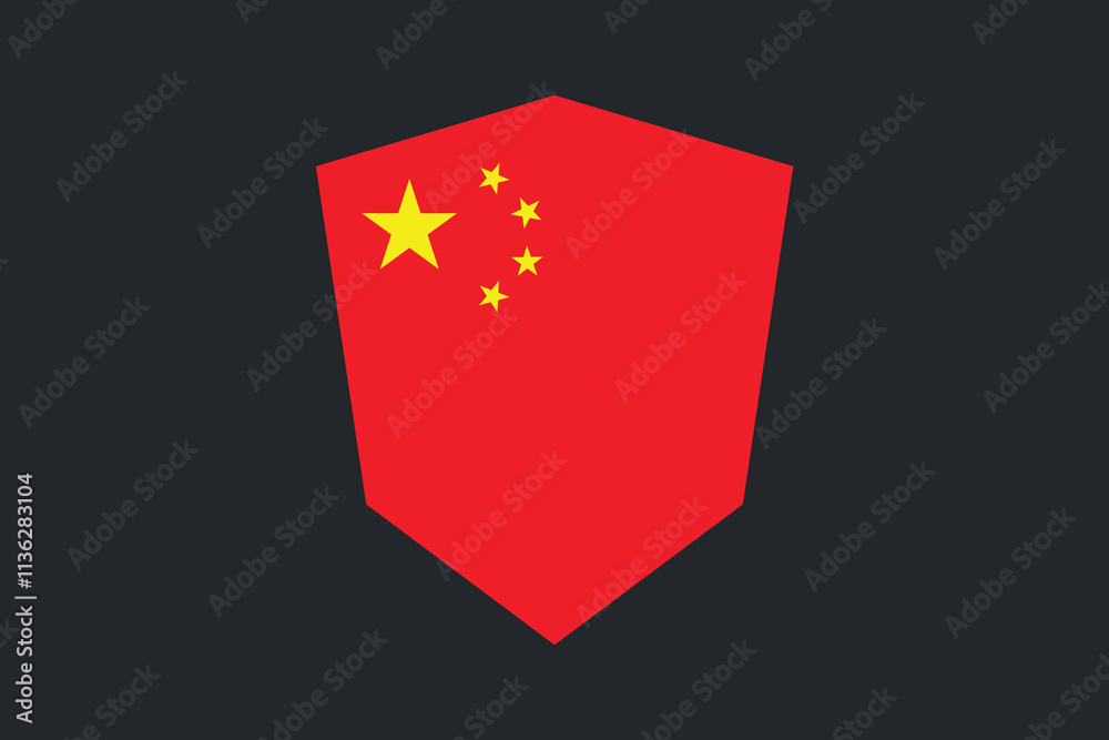 China flag sign, China flag vector graphic, China country flag is a symbol of freedom, National China flag, vector illustration
China flag sign, China flag vector graphic, China country flag is a symbol of freedom, National China flag, vector illustration