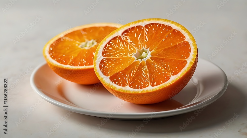 Slice of orange isolated on white background Slice of orange isolated on white background