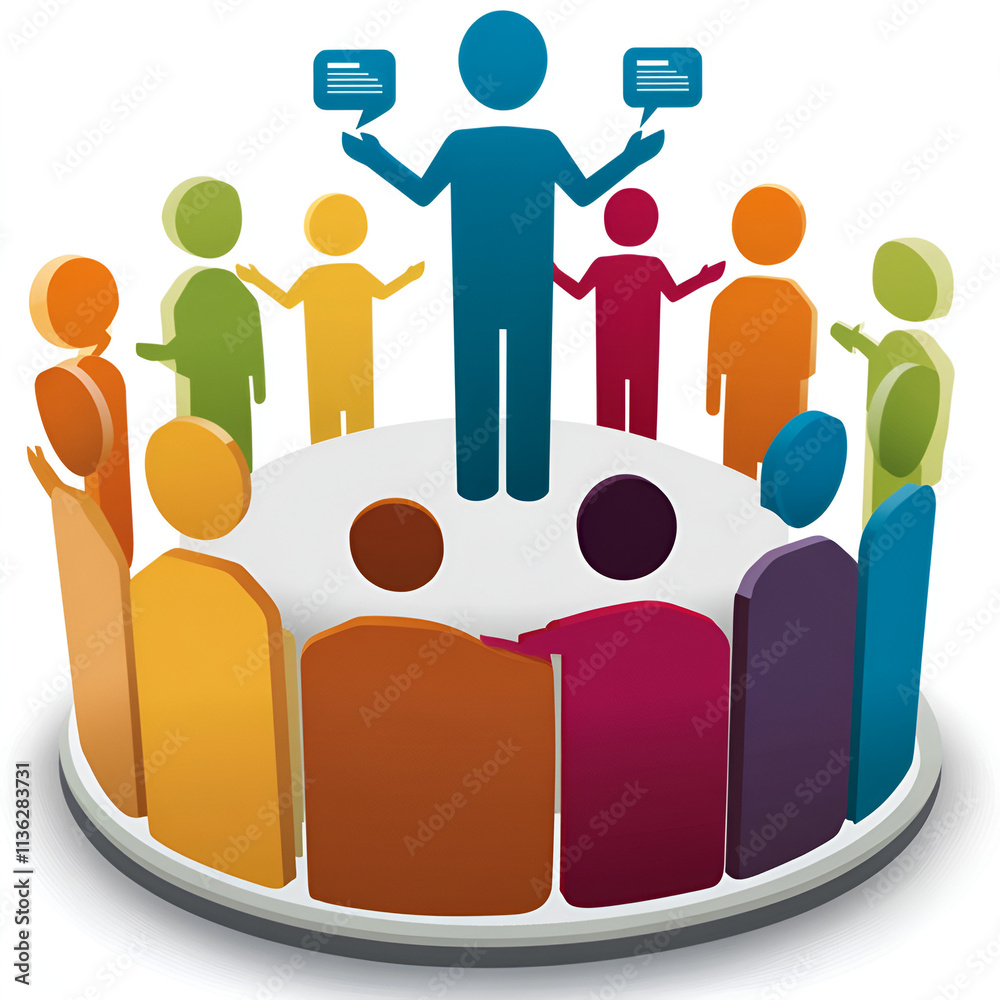 Obraz premium contact network