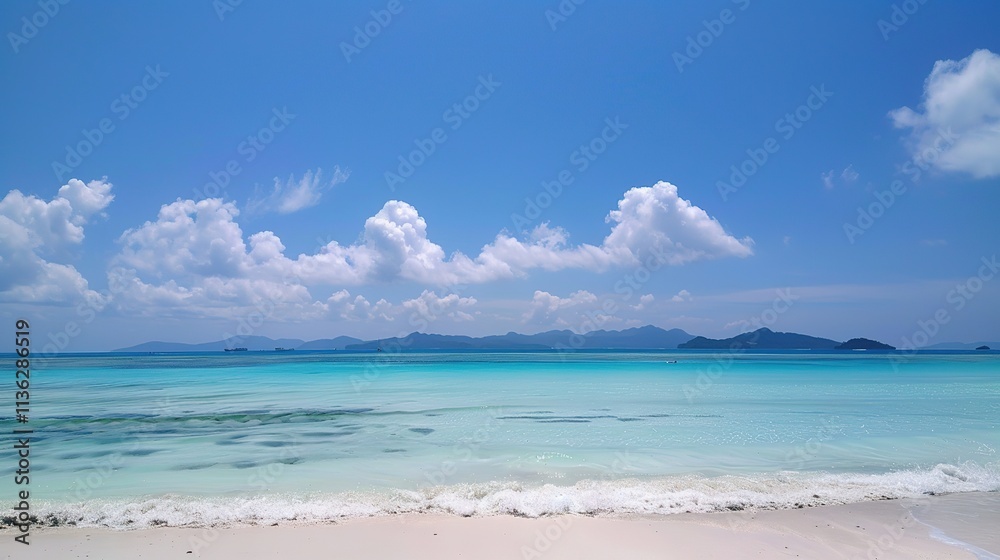 Blue sky big sea one color sky relaxing and relaxing Blue sky big sea one color sky relaxing and relaxing
