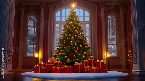 Christmas Eve in a Grand Mansion 