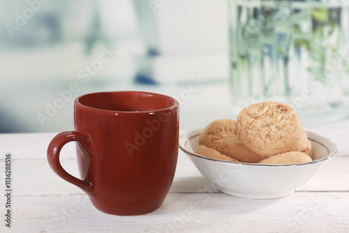 Indian Spice Milk Tea Boiling, Indian Food photo