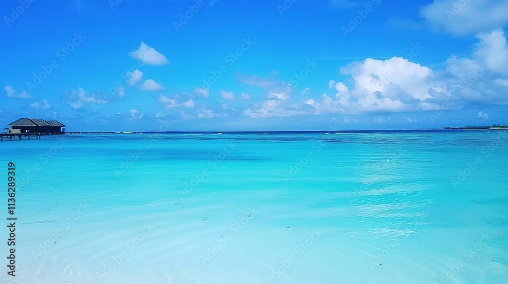 Blue sky big sea one color sky relaxing and relaxing Blue sky big sea one color sky relaxing and relaxing