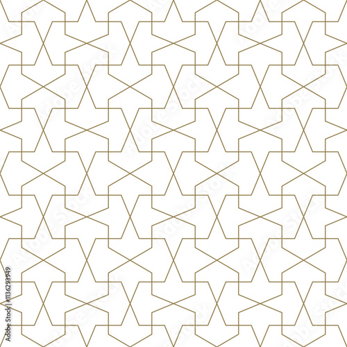 Arabesque Pattern, Islamic geometric vector design, Arabic Oriental graphic, Arabic Ornament