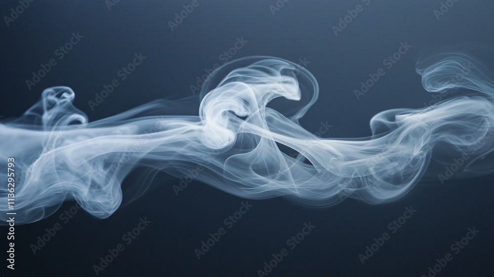 Fototapeta premium smoke on black background
