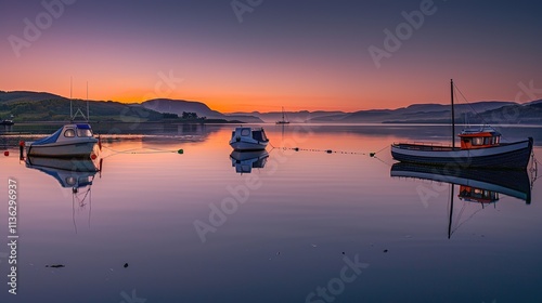 Light sunset bright sea reflection embellishing