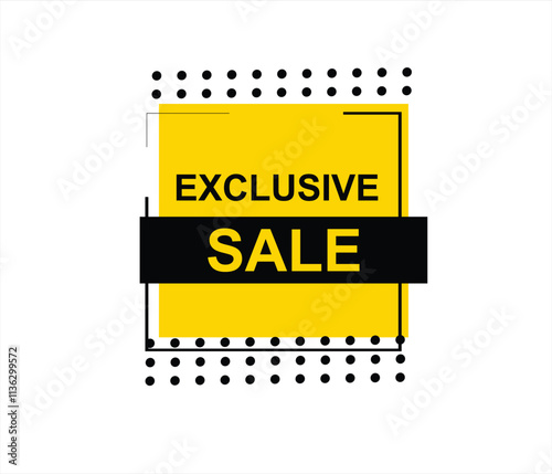 Exclusive sale , exclusive offer, limited time offer, offer, special offer, exclusive, promotion vector file 