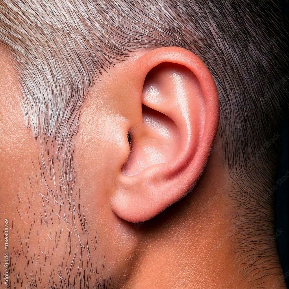 close up of an ear