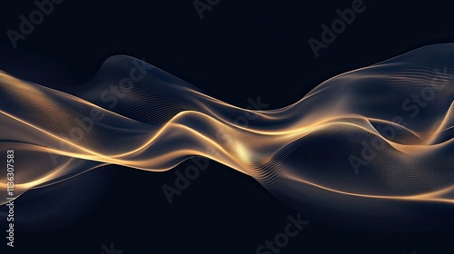 Golden glow light abstract luxurious background