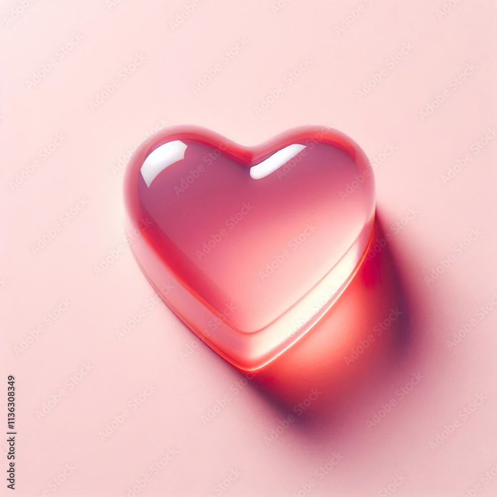Heart-shaped jelly graphic in soft form부드러운 형태의 하트모양 젤리 그래픽,Generative AI, Heart-shaped jelly graphic in soft form부드러운 형태의 하트모양 젤리 그래픽,Generative AI,