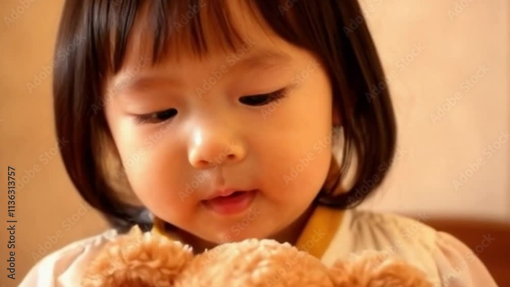 Very cute expression of a little child playing Very cute expression of a little child playing