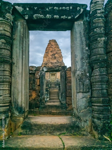 Ruin of East Mebon Temple, Ankgor, Cambodia
