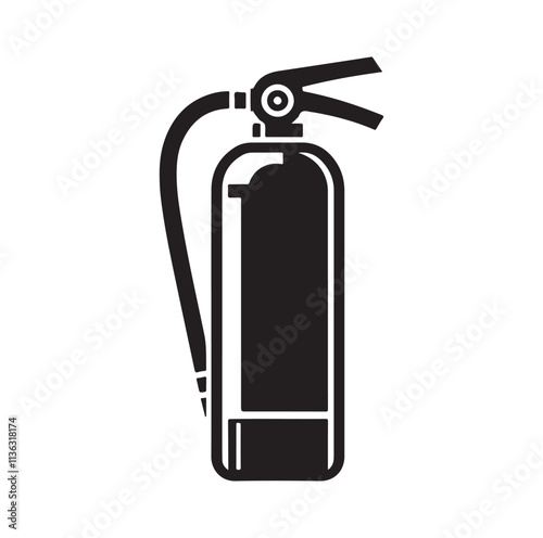 Fire Extinguisher silhouette vector illustration
