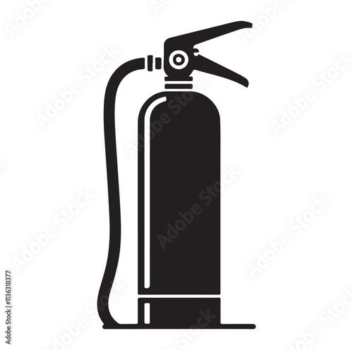 Fire Extinguisher silhouette vector illustration