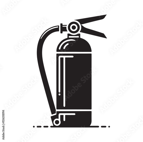 Fire Extinguisher silhouette vector illustration