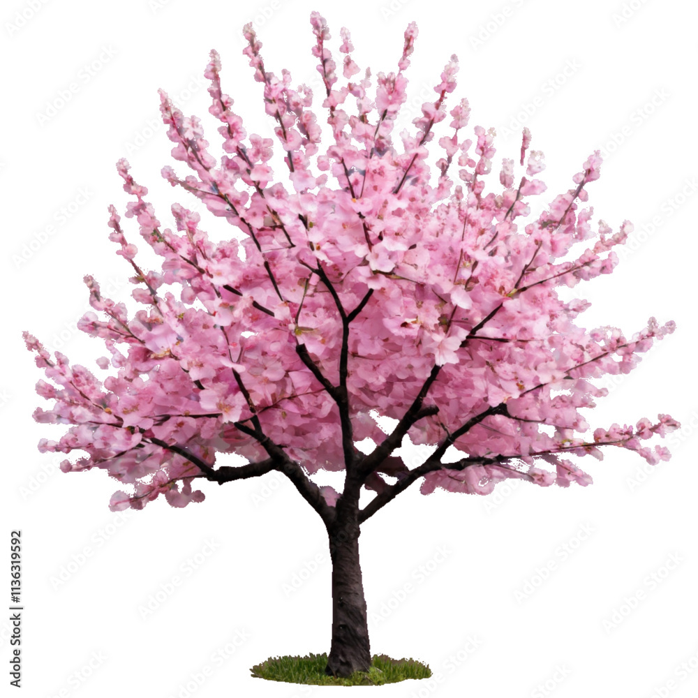 Naklejka premium Pink Cherry Blossom Tree