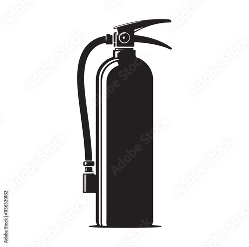 Fire Extinguisher silhouette vector illustration