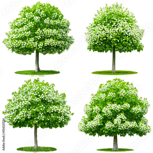 Flowering tree springtime nature