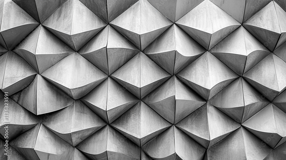 Geometric patterns in textured concrete wall showcase contemporary architectural design Geometric patterns in textured concrete wall showcase contemporary architectural design