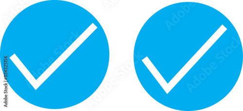 Check sign vector logo. Check symbol in green color illustration. Accept okay symbols for approval or checklist design