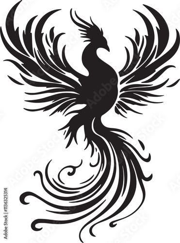 Silhouette Birds Vector illustration