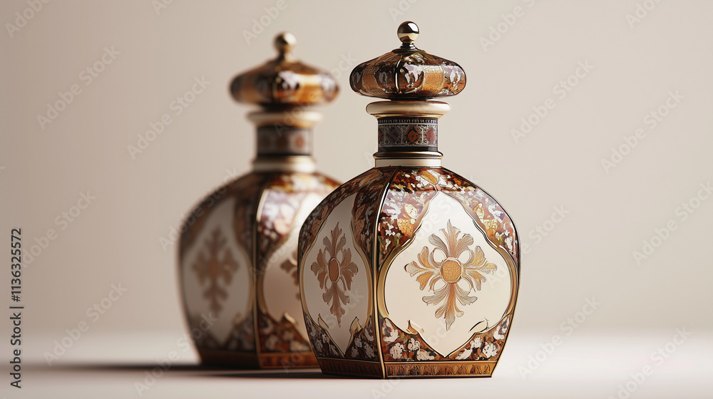 traditional beautiful classic perfume bottle