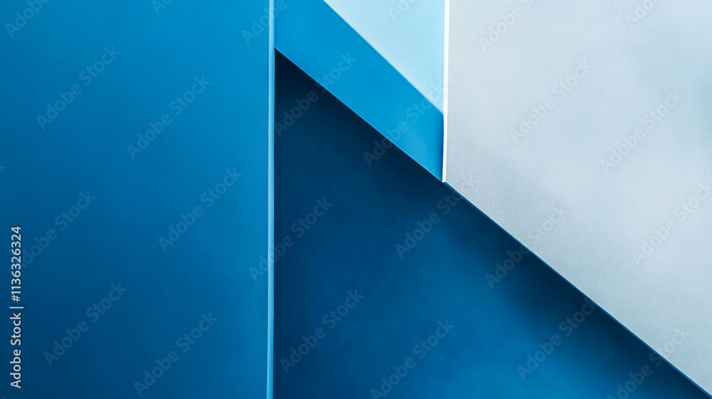 Modern blue geometric abstract design showcasing triangular shapes and gradients Modern blue geometric abstract design showcasing triangular shapes and gradients